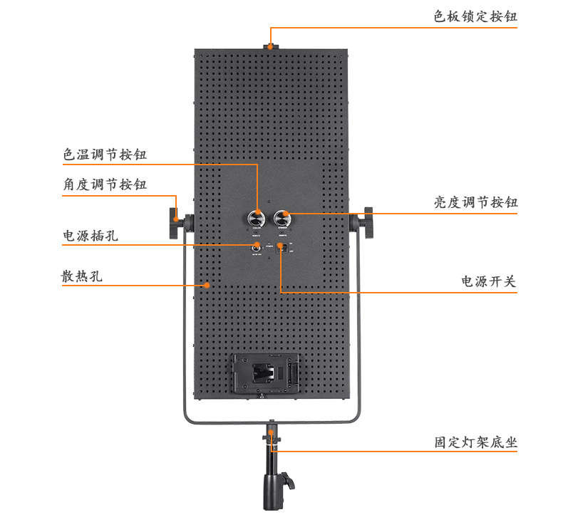 Tolifo圖立方GK-3200SB極光LED影視燈100W雙調光