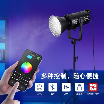 TOLIFO圖立方全彩RGB直播間補光燈cob攝影打光燈led直播燈攝影器材設備發(fā)絲燈X-180RGB